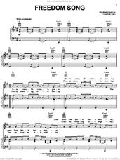 Cover icon of Freedom Song sheet music for voice, piano or guitar by Passion Band and Charlie Hall, intermediate skill level