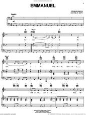Cover icon of Emmanuel sheet music for voice, piano or guitar by Michael W. Smith, intermediate skill level