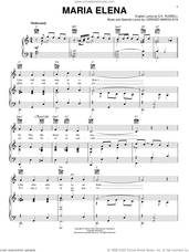Cover icon of Maria Elena sheet music for voice, piano or guitar by Lorenzo Barcelata and S.K. Russell, intermediate skill level