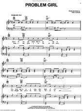 Cover icon of Problem Girl sheet music for voice, piano or guitar by Rob Thomas, intermediate skill level