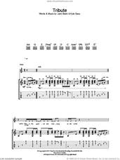 Cover icon of Tribute sheet music for guitar (tablature) by Tenacious D, Jack Black and Kyle Gass, intermediate skill level
