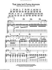 Cover icon of That Joke Isn't Funny Anymore sheet music for guitar (tablature) by The Smiths, Johnny Marr and Steven Morrissey, intermediate skill level