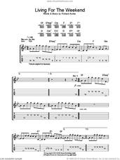 Cover icon of Living For The Weekend sheet music for guitar (tablature) by Hard-Fi and Richard Archer, intermediate skill level