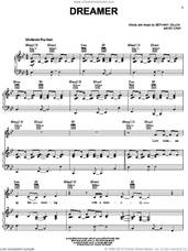 Cover icon of Dreamer sheet music for voice, piano or guitar by Bethany Dillon and Ed Cash, intermediate skill level