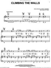 Cover icon of Climbing The Walls sheet music for voice, piano or guitar by Backstreet Boys, Lukasz Gottwald and Martin Sandberg, intermediate skill level