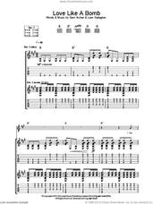 Cover icon of Love Like A Bomb sheet music for guitar (tablature) by Oasis, Gem Archer and Liam Gallagher, intermediate skill level