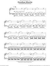 Cover icon of Goodbye Moortie (from The Diary Of Anne Frank) sheet music for piano solo by Michael Nyman, intermediate skill level