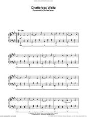 Cover icon of Chatterbox Waltz (from The Diary Of Anne Frank) sheet music for piano solo by Michael Nyman, intermediate skill level