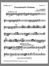 Cover icon of Processional For Christmas sheet music for orchestra/band (Bb trumpet 1,2) by Benjamin Harlan, intermediate skill level
