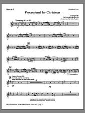 Cover icon of Processional For Christmas sheet music for orchestra/band (f horn) by Benjamin Harlan, intermediate skill level