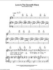 Cover icon of Love Is The Seventh Wave sheet music for voice, piano or guitar by Sting, intermediate skill level