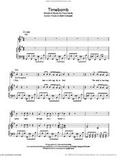 Cover icon of Timebomb sheet music for voice, piano or guitar by Kylie Minogue, Karen Poole, Matt Schwartz and Paul Harris, intermediate skill level