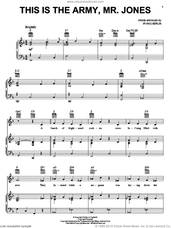 Cover icon of This Is The Army, Mr. Jones sheet music for voice, piano or guitar by Irving Berlin, intermediate skill level