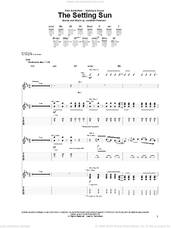 Cover icon of The Setting Sun sheet music for guitar (tablature) by Switchfoot and Jonathan Foreman, intermediate skill level