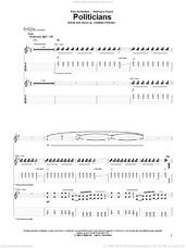 Cover icon of Politicians sheet music for guitar (tablature) by Switchfoot and Jonathan Foreman, intermediate skill level