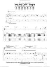 Cover icon of We Are One Tonight sheet music for guitar (tablature) by Switchfoot, Jonathan Foreman and Tim Foreman, intermediate skill level