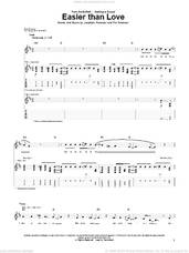 Cover icon of Easier Than Love sheet music for guitar (tablature) by Switchfoot, Jonathan Foreman and Tim Foreman, intermediate skill level