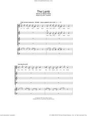 Cover icon of The Lamb sheet music for choir by John Tavener and William Blake, intermediate skill level