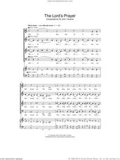Cover icon of The Lord's Prayer sheet music for choir by John Tavener, intermediate skill level