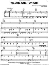 Cover icon of We Are One Tonight sheet music for voice, piano or guitar by Switchfoot, Jonathan Foreman and Tim Foreman, intermediate skill level