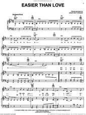 Cover icon of Easier Than Love sheet music for voice, piano or guitar by Switchfoot, Jonathan Foreman and Tim Foreman, intermediate skill level