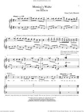 Cover icon of Monica's Waltz sheet music for voice and piano by Gian Carlo Menotti, classical wedding score, intermediate skill level