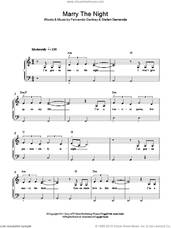 Cover icon of Marry The Night sheet music for piano solo by Lady Gaga and Fernando Garibay, easy skill level