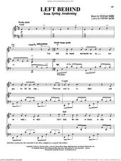 Cover icon of Left Behind sheet music for voice and piano by Duncan Sheik, Spring Awakening (Musical) and Steven Sater, intermediate skill level