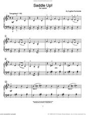 Cover icon of Saddle Up! sheet music for piano solo (elementary) by Eugenie Rocherolle and Miscellaneous, beginner piano (elementary)