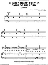 Cover icon of Humble Thyself In The Sight Of The Lord sheet music for voice, piano or guitar by Bob Hudson, intermediate skill level