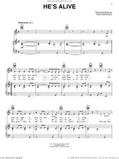 Cover icon of He's Alive sheet music for voice, piano or guitar by Don Francisco, intermediate skill level