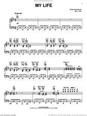 Cover icon of My Life sheet music for voice, piano or guitar by Billy Joel, intermediate skill level