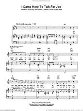Cover icon of I Came Here To Talk For Joe sheet music for voice, piano or guitar by Sammy Kay, Charles Tobias, Lew Brown and Sam Stept, intermediate skill level