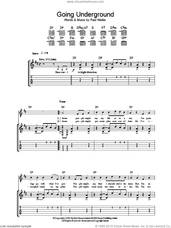 Cover icon of Going Underground sheet music for guitar (tablature) by The Jam and Paul Weller, intermediate skill level