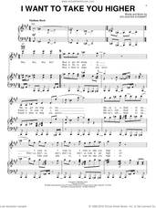 Cover icon of I Want To Take You Higher sheet music for voice, piano or guitar by Sly & The Family Stone and Sylvester Stewart, intermediate skill level