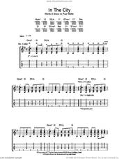 Cover icon of In The City sheet music for guitar (tablature) by The Jam and Paul Weller, intermediate skill level