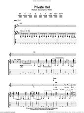 Cover icon of Private Hell sheet music for guitar (tablature) by The Jam and Paul Weller, intermediate skill level