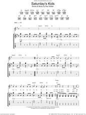 Cover icon of Saturday's Kids sheet music for guitar (tablature) by The Jam and Paul Weller, intermediate skill level
