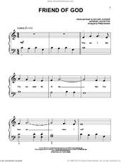 Cover icon of Friend Of God sheet music for piano solo (big note book) by Israel Houghton and Michael Gungor, easy piano (big note book)