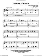 Cover icon of Christ Is Risen sheet music for piano solo (big note book) by Mia Fieldes and Matt Maher, easy piano (big note book)