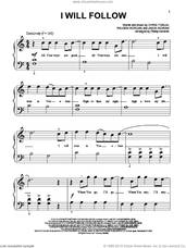 Cover icon of I Will Follow sheet music for piano solo (big note book) by Chris Tomlin, Jason Ingram and Reuben Morgan, easy piano (big note book)
