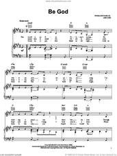 Cover icon of Be God sheet music for voice, piano or guitar by Julie Gold, intermediate skill level