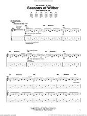 Cover icon of Seasons Of Wither sheet music for guitar (tablature) by Aerosmith and Steven Tyler, intermediate skill level
