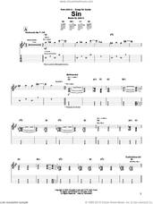 Cover icon of Sin sheet music for guitar (tablature) by John5, intermediate skill level