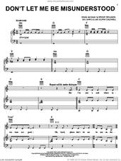Cover icon of Don't Let Me Be Misunderstood sheet music for voice, piano or guitar by The Animals, Bennie Benjamin, Gloria Caldwell and Sol Marcus, intermediate skill level