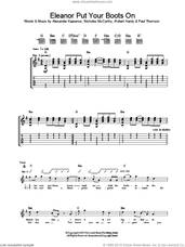 Cover icon of Eleanor Put Your Boots On sheet music for guitar (tablature) by Franz Ferdinand, Alexander Kapranos, Nicholas McCarthy, Paul Thomson and Robert Hardy, intermediate skill level