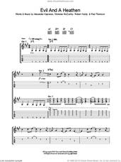 Cover icon of Evil And A Heathen sheet music for guitar (tablature) by Franz Ferdinand, Alexander Kapranos, Nicholas McCarthy, Paul Thomson and Robert Hardy, intermediate skill level