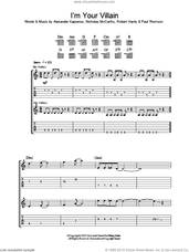 Cover icon of I'm Your Villain sheet music for guitar (tablature) by Franz Ferdinand, Alexander Kapranos, Nicholas McCarthy, Paul Thomson and Robert Hardy, intermediate skill level