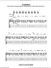 Cover icon of Outsiders sheet music for guitar (tablature) by Franz Ferdinand, Alexander Kapranos, Nicholas McCarthy, Paul Thomson and Robert Hardy, intermediate skill level