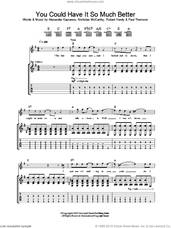 Cover icon of You Could Have It So Much Better sheet music for guitar (tablature) by Franz Ferdinand, Alexander Kapranos, Nicholas McCarthy, Paul Thomson and Robert Hardy, intermediate skill level
